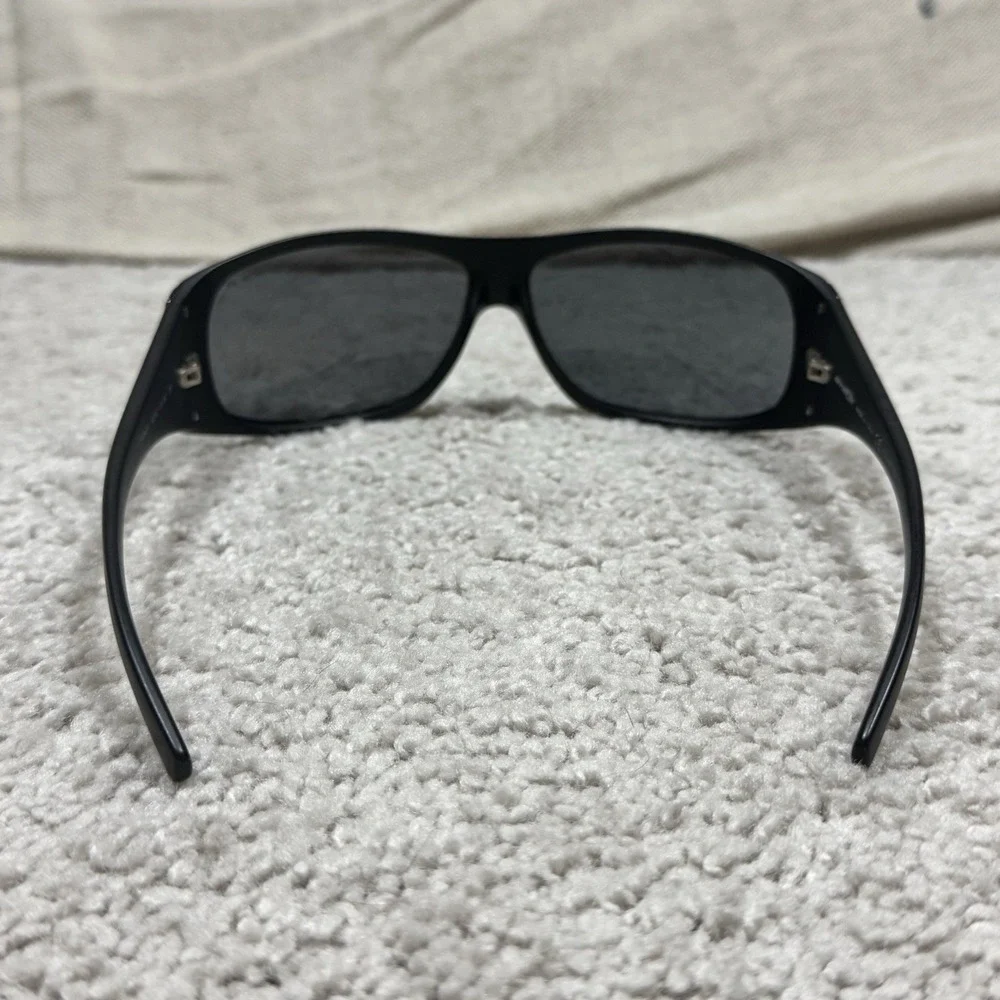 Arnette Cypher 4092 Polarized Wrap Sunglasses Black Made in Italy Y2K‎ w/ Case